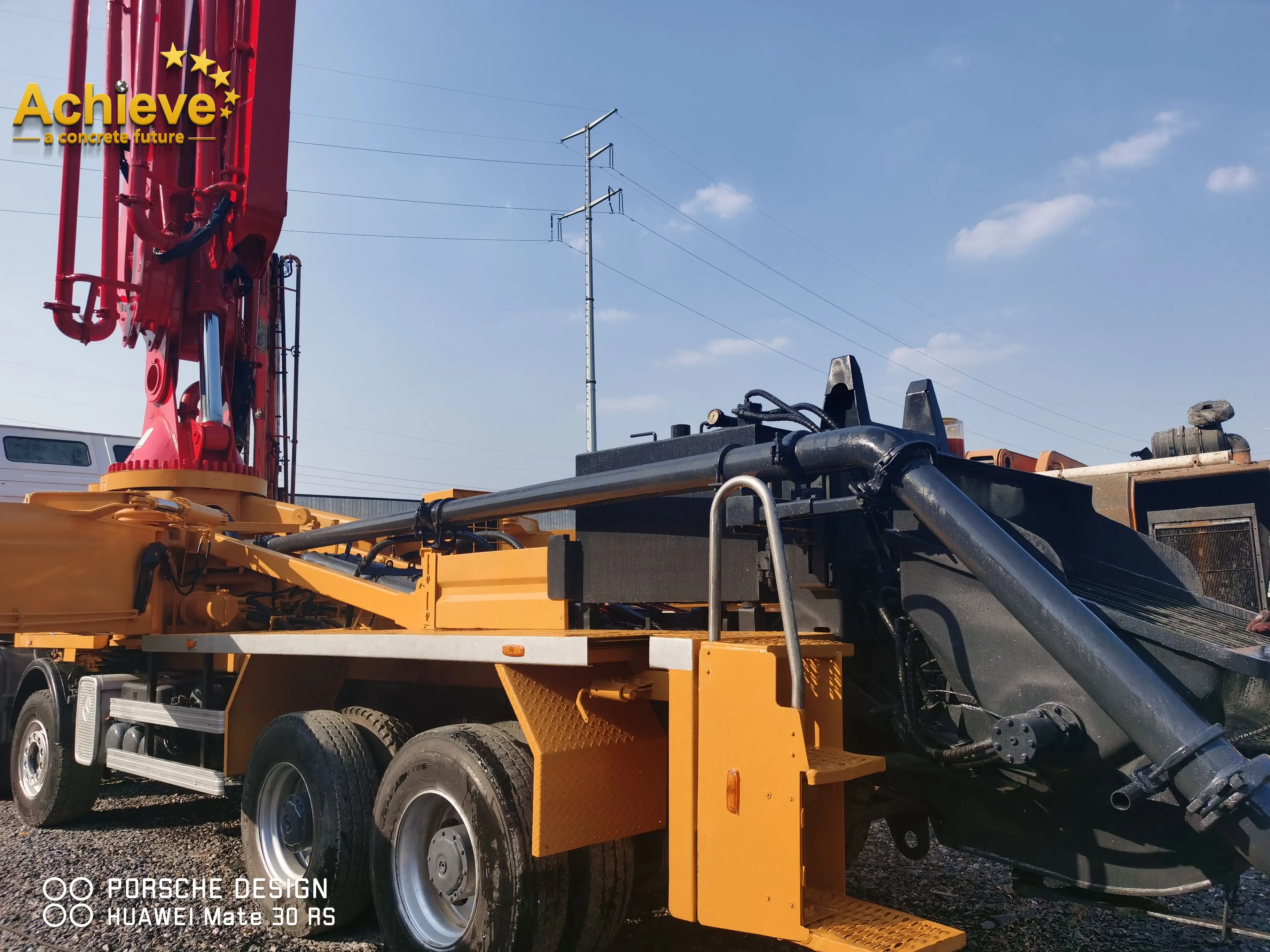 Putzmeister M425 42m Used Losding Truck Mounted Concrete Mixer And