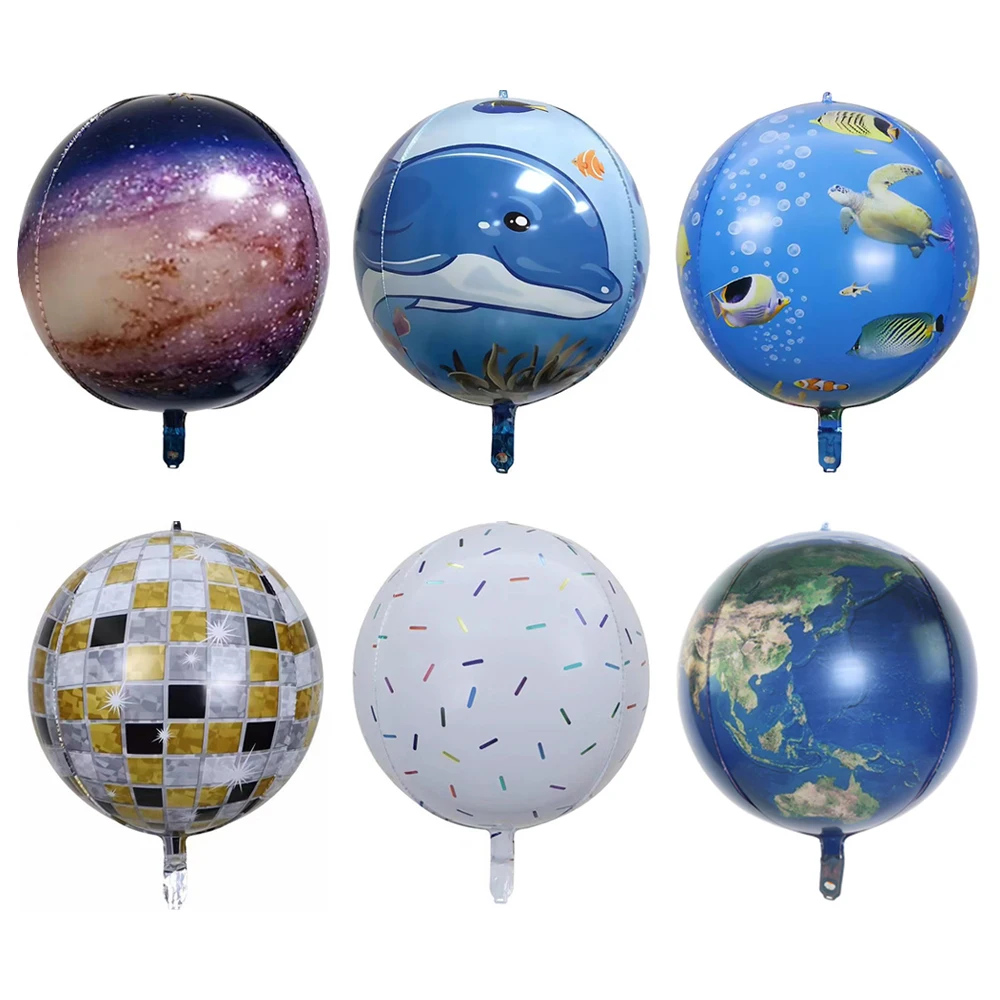 【希少】4S バルーン 22インチスノー4Dアルミホイルバルーンディスコ4Dバルーンスイカ