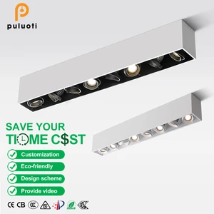 40W/64W Warm 3000K/4000K Full Spectrum CRI98 Aluminum Spotlight Residence Ceiling Downlight Living Room Spot Lighting Recessed