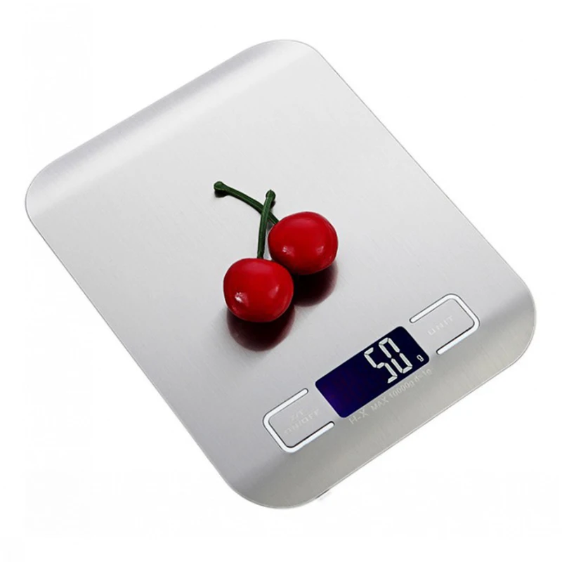 New Portable Stainless Steel 5Kg Digital Kitchen Scale Weighing Food Electronic Scale