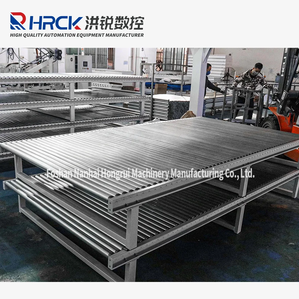 Hongrui Durable Heavy DutyConveyor Unpowered Roller Production Line Size for Logistics 2.5x0.6x0.3 OEM