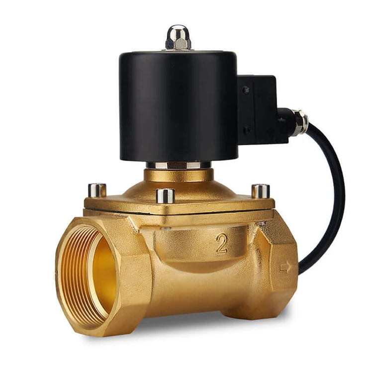 Kepler DC12V 24V AC110V 220V Normally CLosed Brass Water Gas Oil Liquid Solenoid Valve