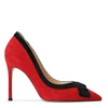 Red+Black Suede