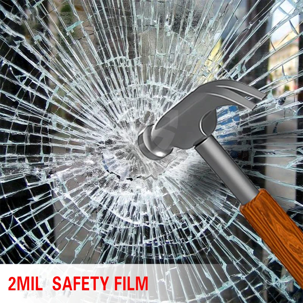 2mi Safety and Security Film Glass Tint  Anti Explosion Anti Blast Glass Building Film