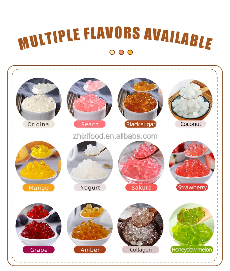 1kg Ready To Eat Amber Flavor Crystal Jelly Boba Buy Amber Crystal Boba,Crystal Jelly Boba