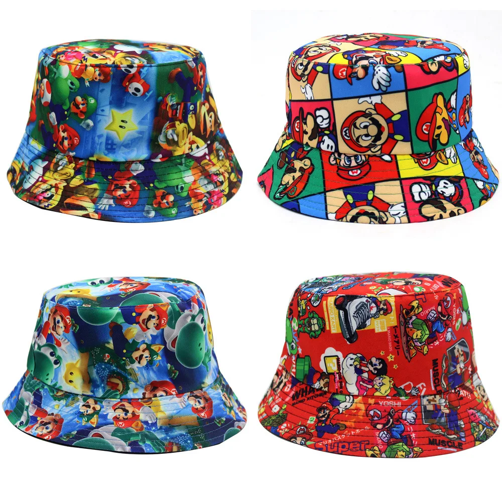 Summer Custom Sublimation Printing Doublesided Bucket Hat All Over