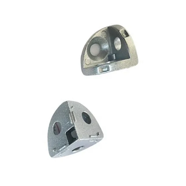 R Type Metal 3-Way Arc End Corner Brackets with Cover Cap for 20 Series Aluminum Profile Frame Connector