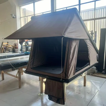 2025 Lightweight Hard Top Roof Tent Roof Top Tent for SUV 3-Person Waterproof Oxford Fabric Camping Shelter Quick Setup Design