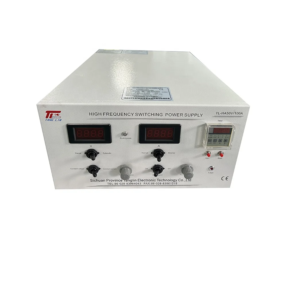 50V 100A 5KW 낮은 리플 단상 가역 정류기 극성 스위칭 220V 입력전압 산업용 전기도금