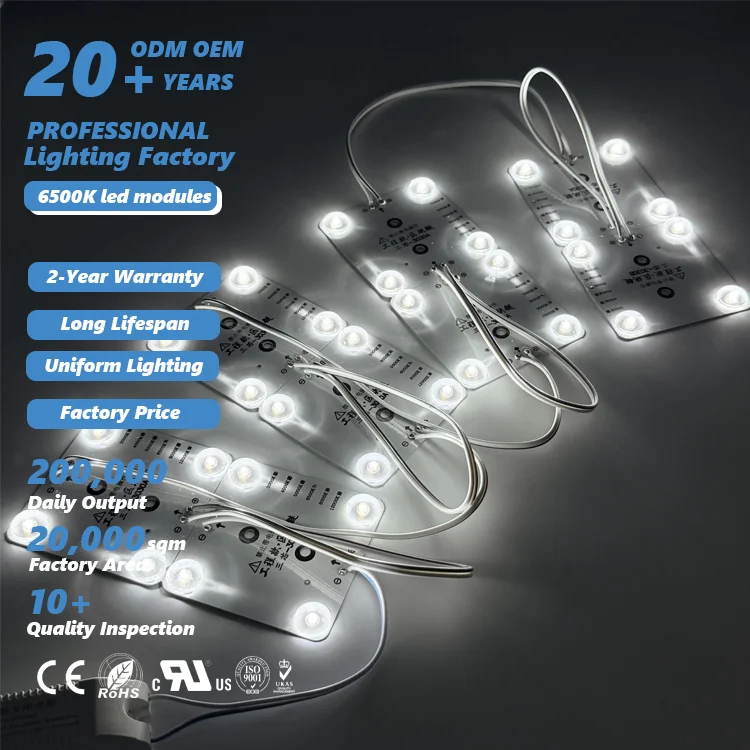 set led cold white 6500k square led modules led block chains for lightbox-4