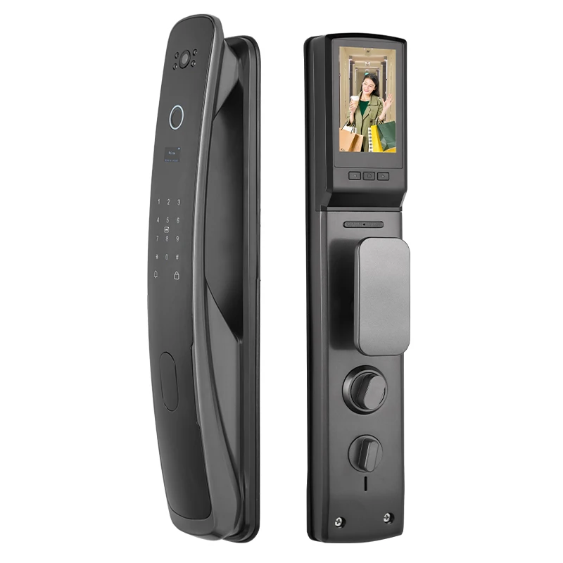 Fingerprint Smart Electronic Fully Automatic Password Card High Security APP with Camera Door Lock
