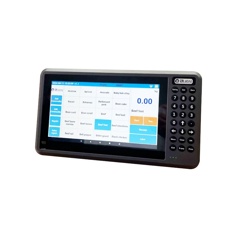 LCD Display RS232 Android 11/Windows Platform Scale Floor Weighting Scale Indicator Support Local SIM Card