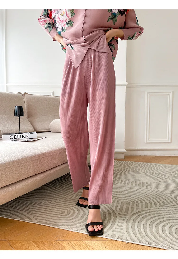 SIPO 2023 Summer New Design Muslim Floral Printed Pleated Shirt Women Sets Modest Fashion 2 Piece Co Ord Set Modest Wear