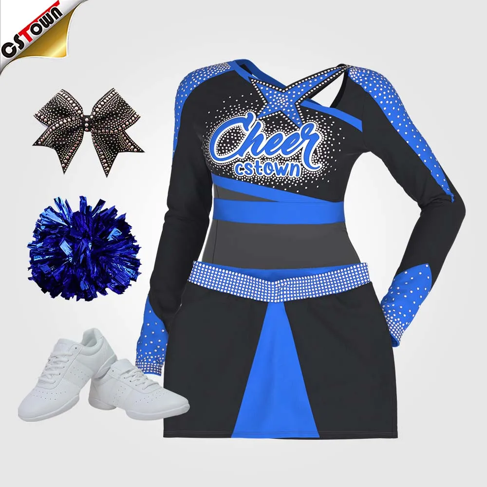 【中古品】春高バレー出場あり　高校 チアユニフォーム◎158cmの標準体型で着用 中古品】春高バレー出場あり 高校 チアユニフォーム◎158cmの