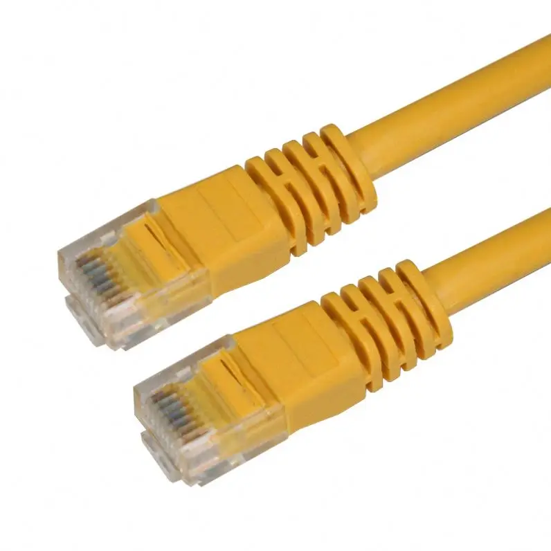 Yellow External Outdoor Network Ethernet Cable Cat5e 100% Copper RJ45 1-30M 