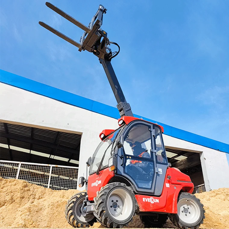Everun CE 1.4ton Good Performance Machine ERT1500 Multifunction Telehandler Forklift Telescopic Radlader Wheel Loader