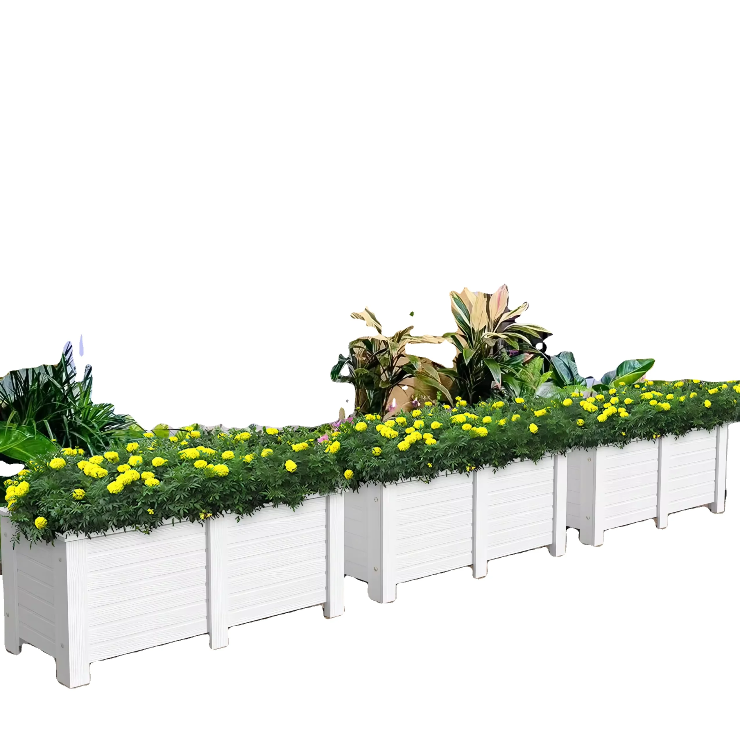 DIY Custom Garden Rectangle Pvc Planter Box for Promotion