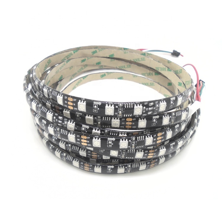 RGB 60LED 5050 пикселей IP67 IP68 IP65 Водонепроницаемый 24 В 12 В Адресуемая WS2811 Светодиодная лента