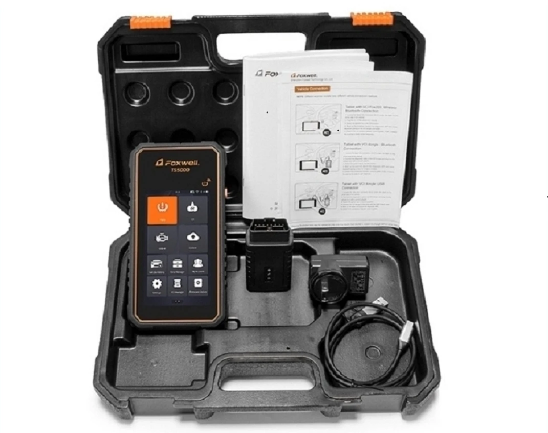 2025 FOXWELL TS5000 Tablet TPMS Tool Universal Car TPMS Service Tool Tire Pressure Monitoring System Health Check &Reset Machine