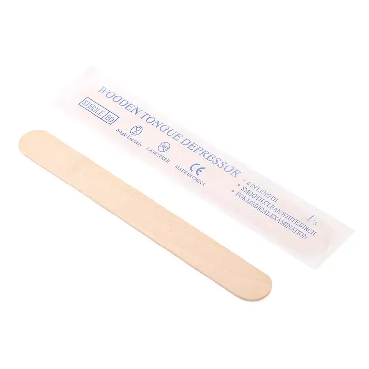 Medical Supplies Universal Sterile Spatula Disposable Wooden Tongue Depressor For Hospital
