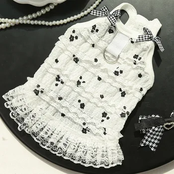 Beautiful Lace Vest for Spring/Summer Pets Elegant Outwear for Dogs and Cats Pet Clothes Supply