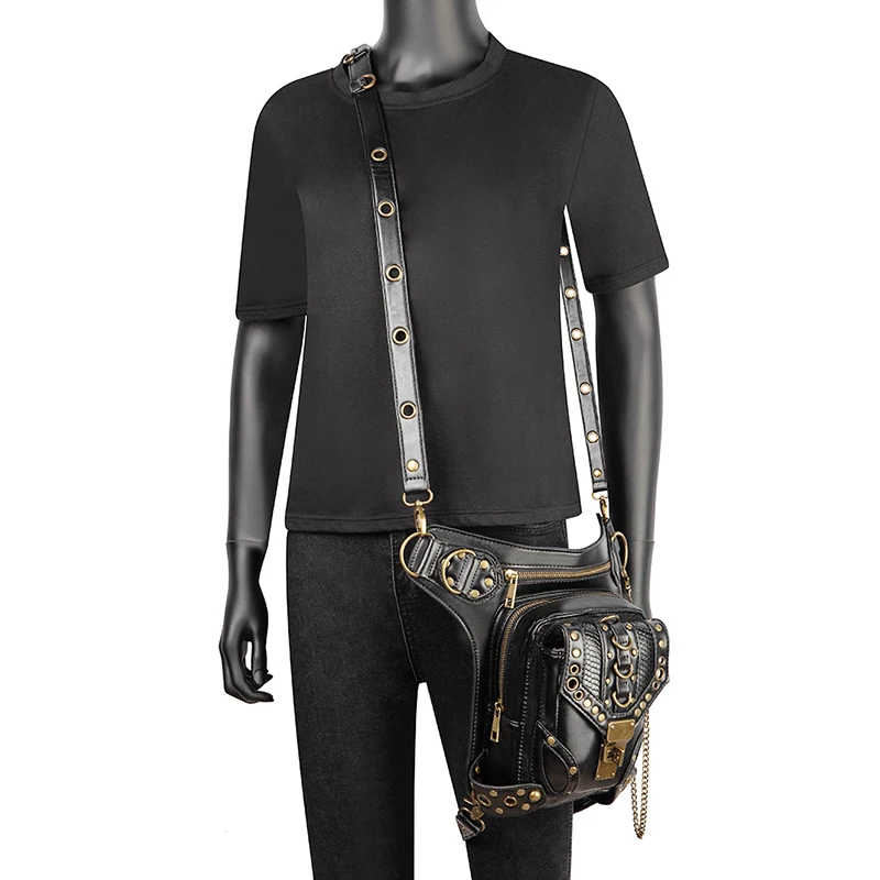 steampunk leg holster bolsa