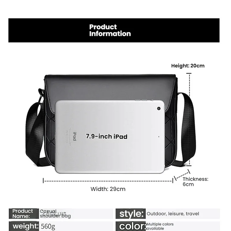 Unisex New PU Leather Crossbody Bag with Fashionable Design, Waterproof Function Diamond Grid Decoration Men's Womens Chest Bag