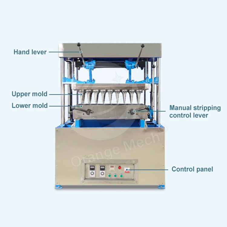 ORME Customized Cono De Helado Waffle Edible Cup Miniature Ice Cream Cone Snack Maker Fill Equipment