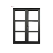 New Model High quality aluminum glass interior doors frames Aluminum Full Panel Casement Door Exterior Door For House