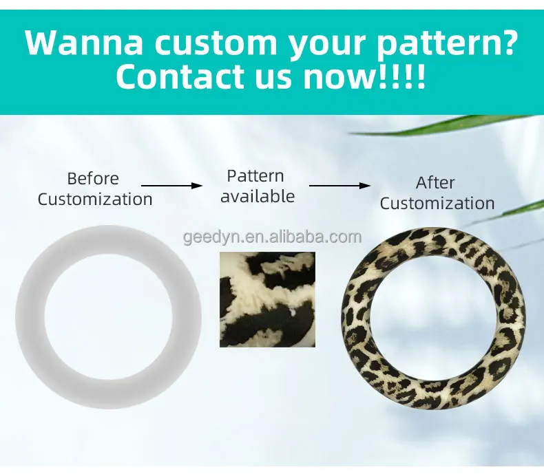 New Arrival Round Silicone Loop With 2 Hole For Car Charm Hanging