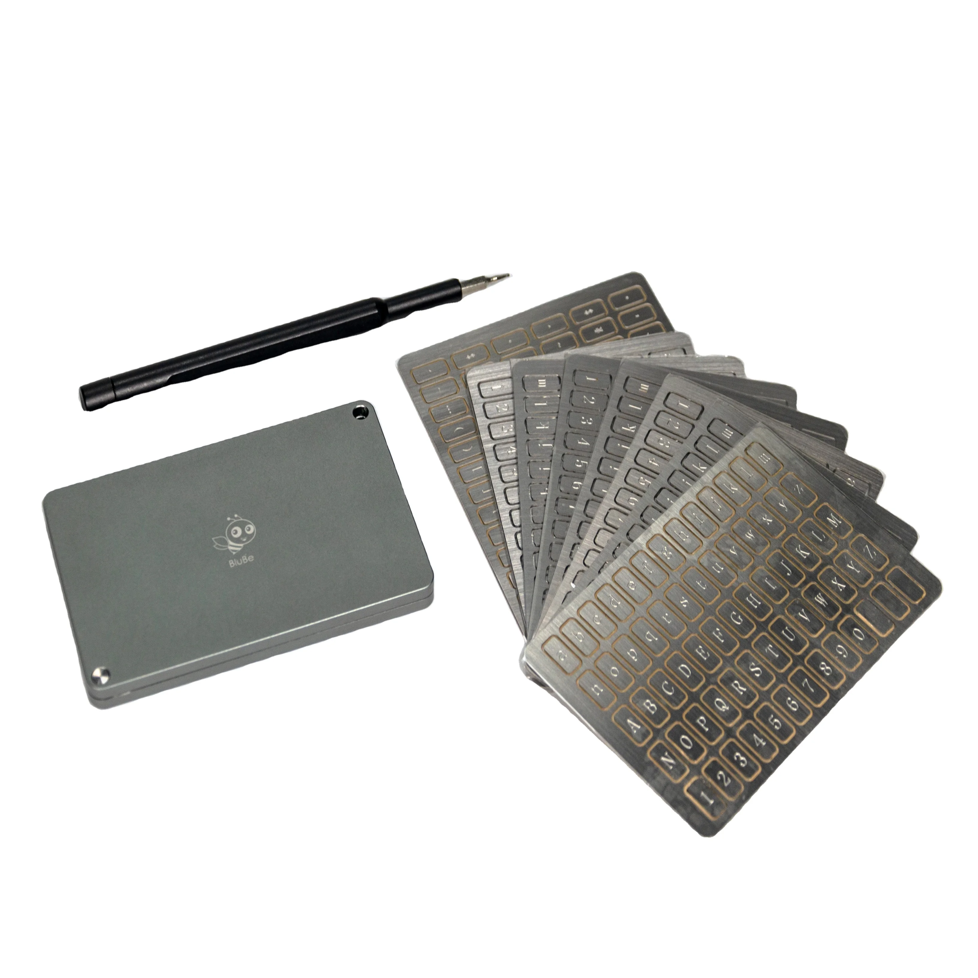 GBW暗号通貨ウォレット  CNC機械加工アルミニウムステンレス鋼コールドウォレットハードウェアウォレット暗号化メタルストレージシードフレーズワイヤーEDM