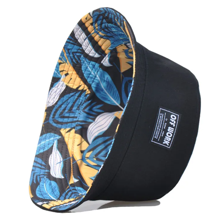 Панама хлопковая двусторонняя с вышивкой полностью печатная на заказ для