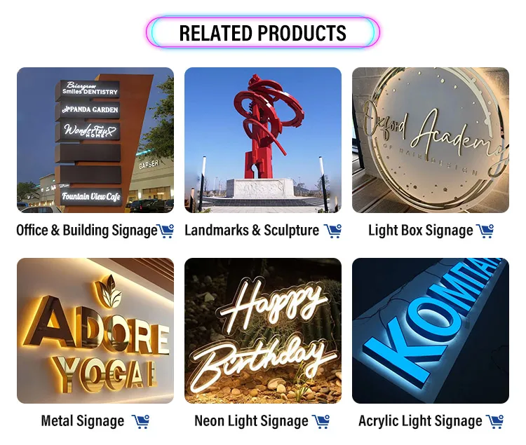 Custom Stainless Steel Luminous Letters LED Light Source Outdoor Warm ...