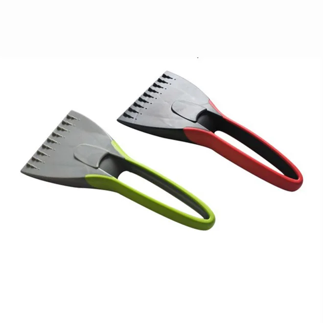 Рекламный пластиковый скребок для снега с резиновой ручкой