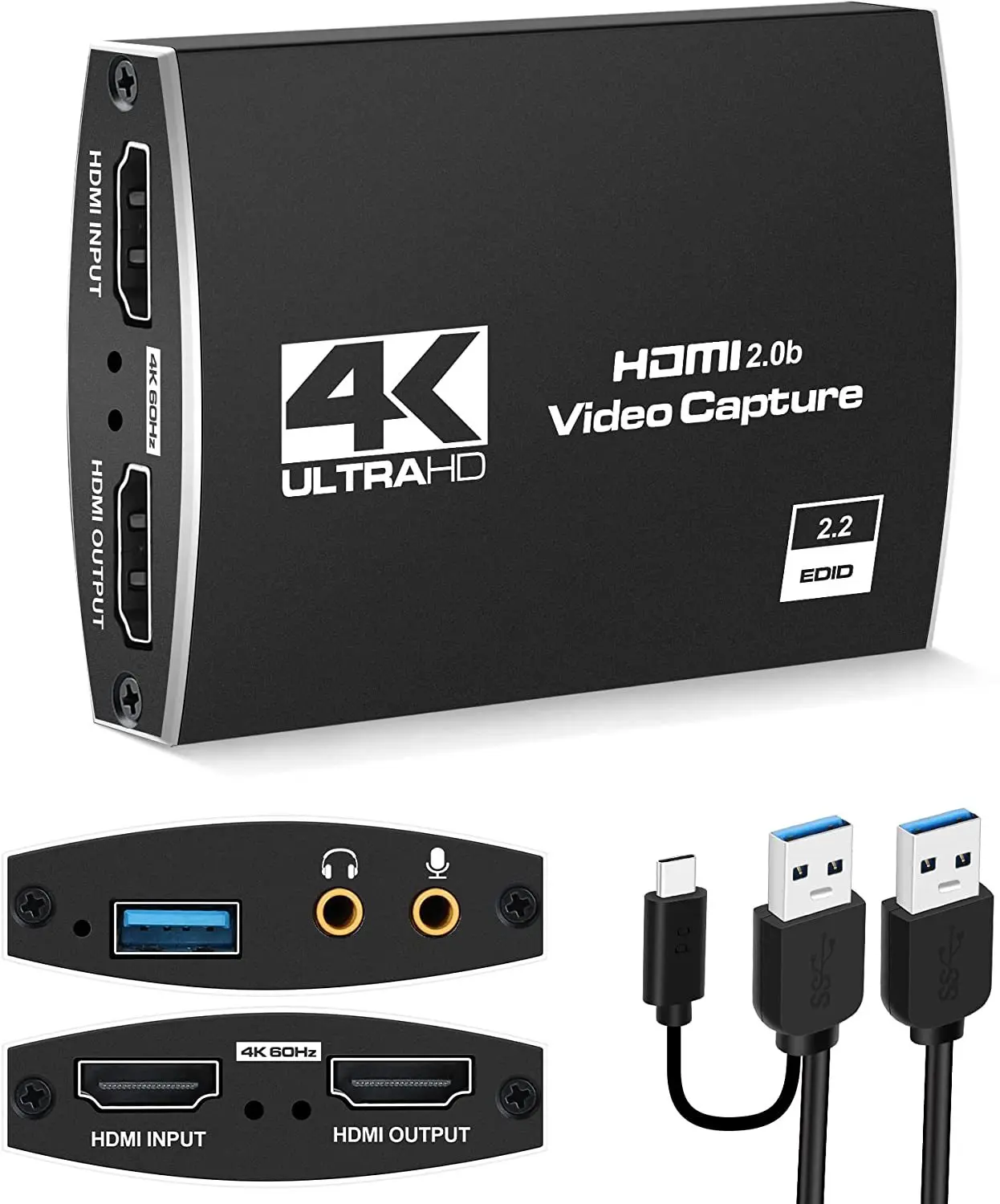 Hdmi Video Capture,Usb3.0 Hdmi Video Recorder Grabber Hdmi To Usb Video