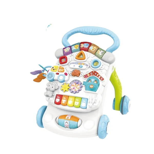 Multi Functional 2 in 1 Activity Strollers Early Educational Study Learning Table  Push Baby Cheap  Baby Walker With Music