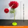 Modelo A Flor Mecánica, Roja, 90cm
