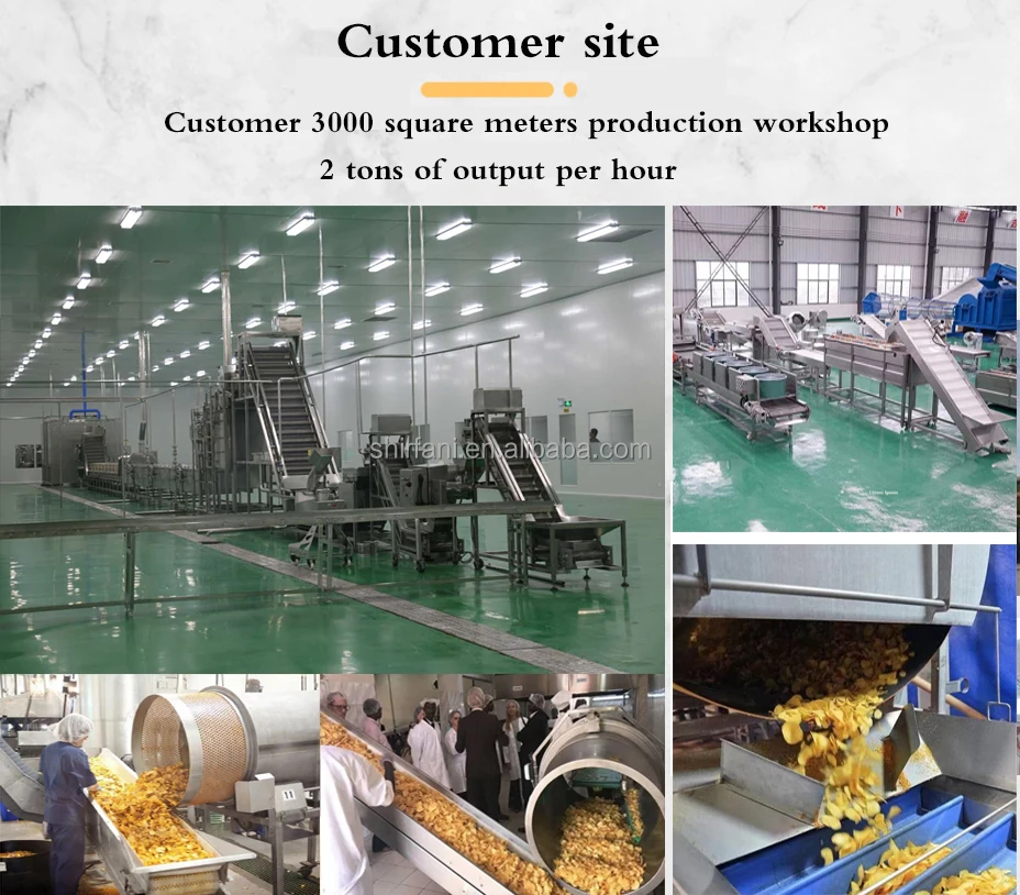 Low Cost Potato Chip Production Line Machinery To Make Potato Chips