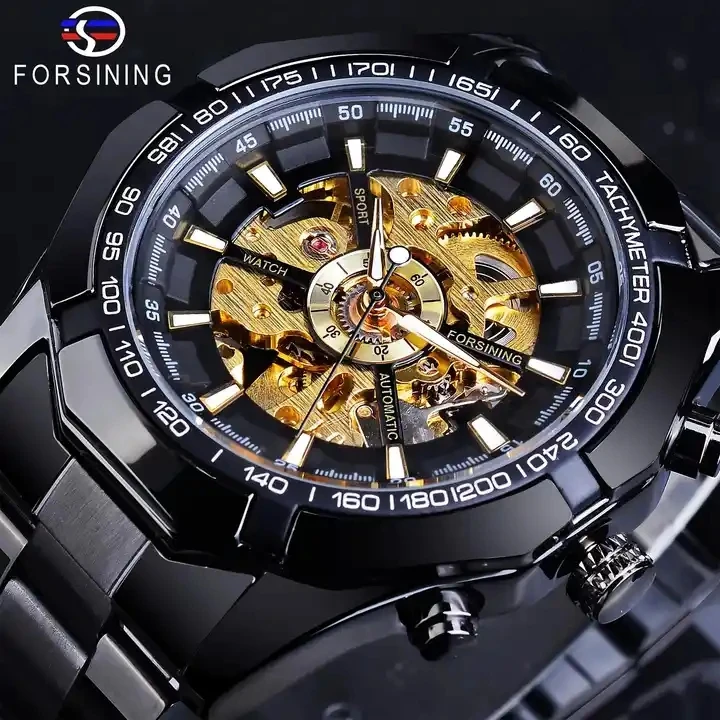 Acquista Forsining Classic Openwork Orologi Skeleton Mens Orologi da polso meccanici Marchio di lusso in Italia a partire da 21