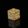 Floral green treasure dice