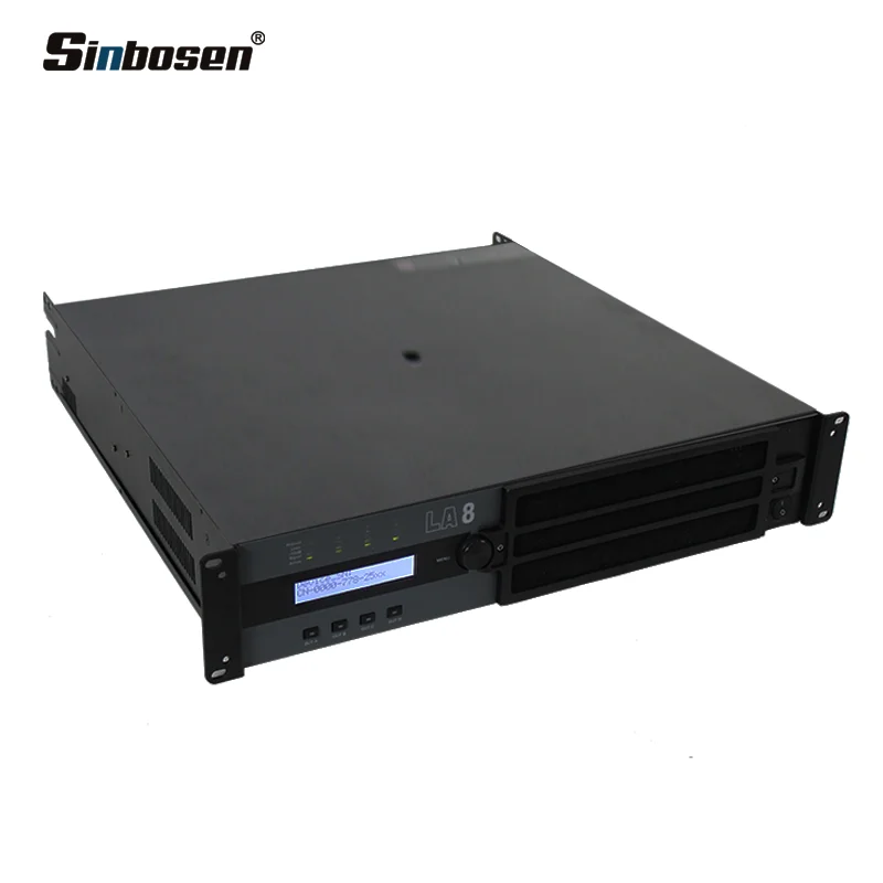 LA8 Professional Class 2000W 4-Channel Power Karaoke Stereo Amplifier TD Audio Stage DSP Module Receiver & Amplifiers