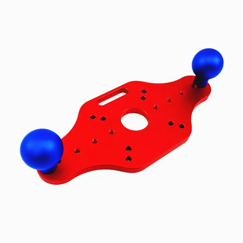 TEBAK W-57 Aluminum Router Table Insert Plate Electric Wood Milling Guide Table Trimming Machine Flip Plate