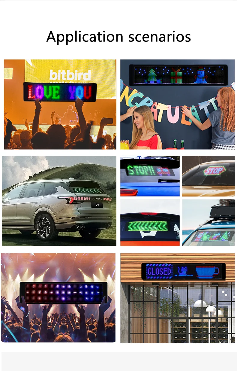 Flexible LED Signs for Bars, Clubs, and Cars - Customizable