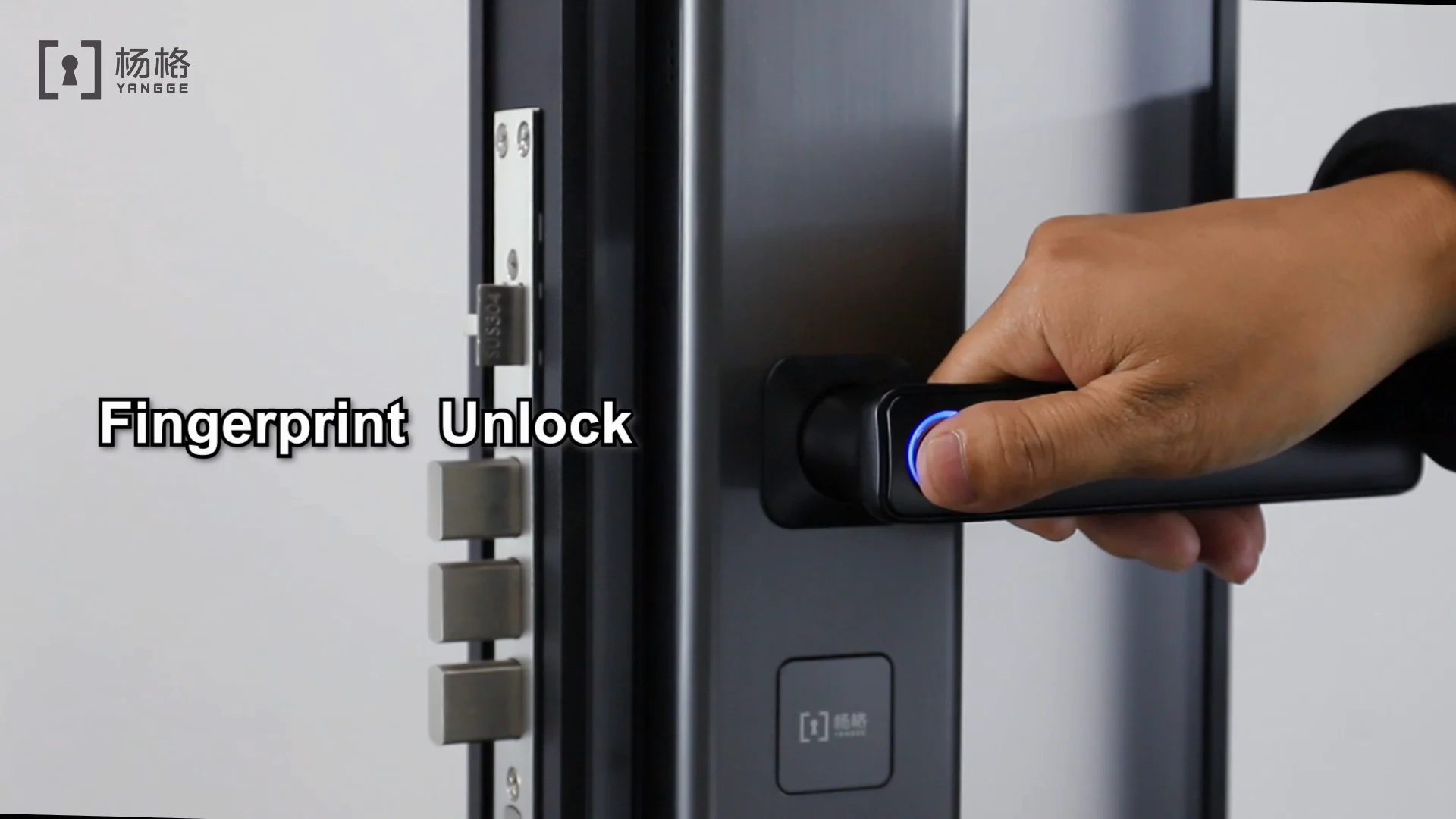 Front Intelligent Automatic Rfid Keypad Finger Print Aluminium Tuya