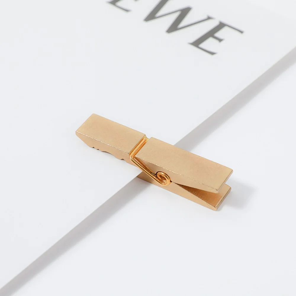 Креативный винтажный латунный зажим «Ласточкин хвост» роскошный Канцелярский Зажим для домашнего офиса бумажных документов организации закусок