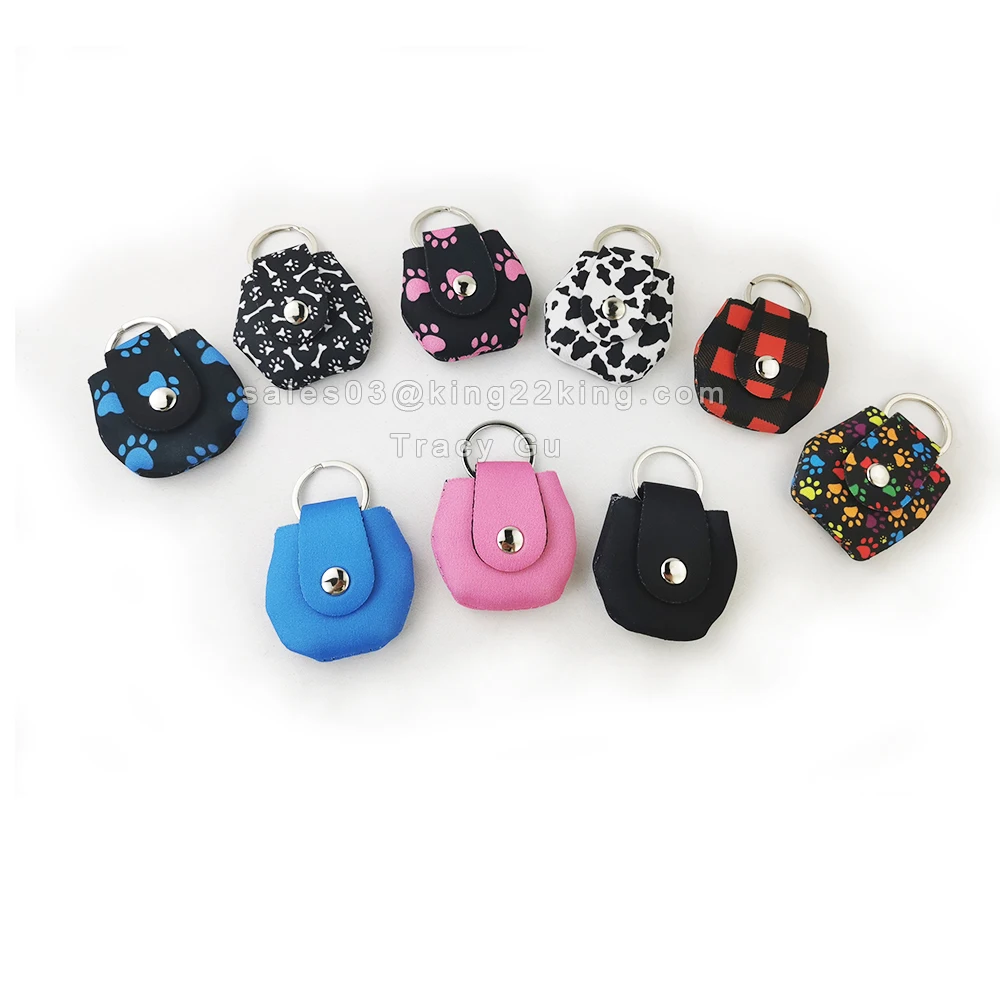 Custom Make Dog Tag Holder Cover Protector Pet Tag Personalized Pouch