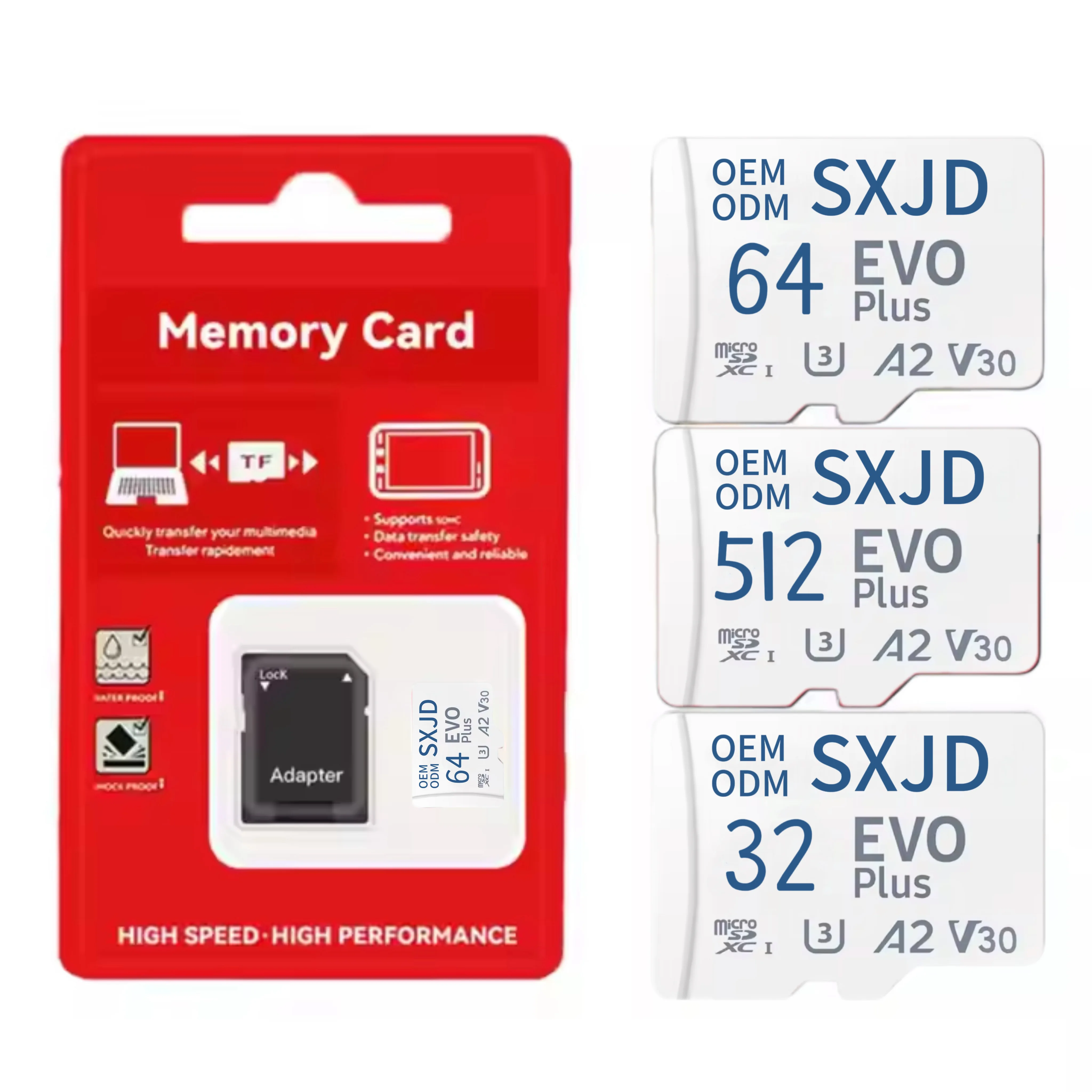 Factory High-Speed Micro TF/SD Card 32GB 1TB Class 10 U3 128GB Phone Memory Card 256GB for Wii PS Vita 32GB 1TB Scan Disk for