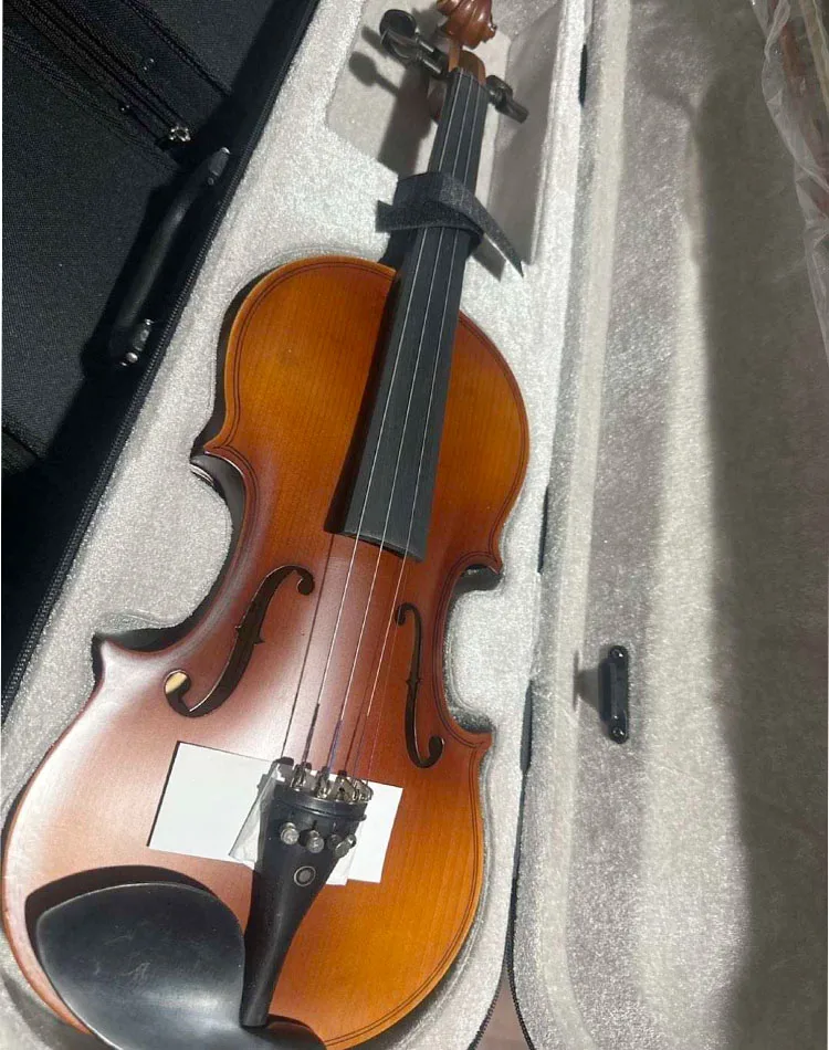 Wholesale China Cheapest Flame Maple Violin Kit Strings Manufacturer