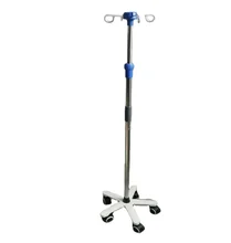 KMT- IV610 Adjustable Stainless Steel Portable IV Pole IV Drip Stand Holder Infusion Pole for Hospital