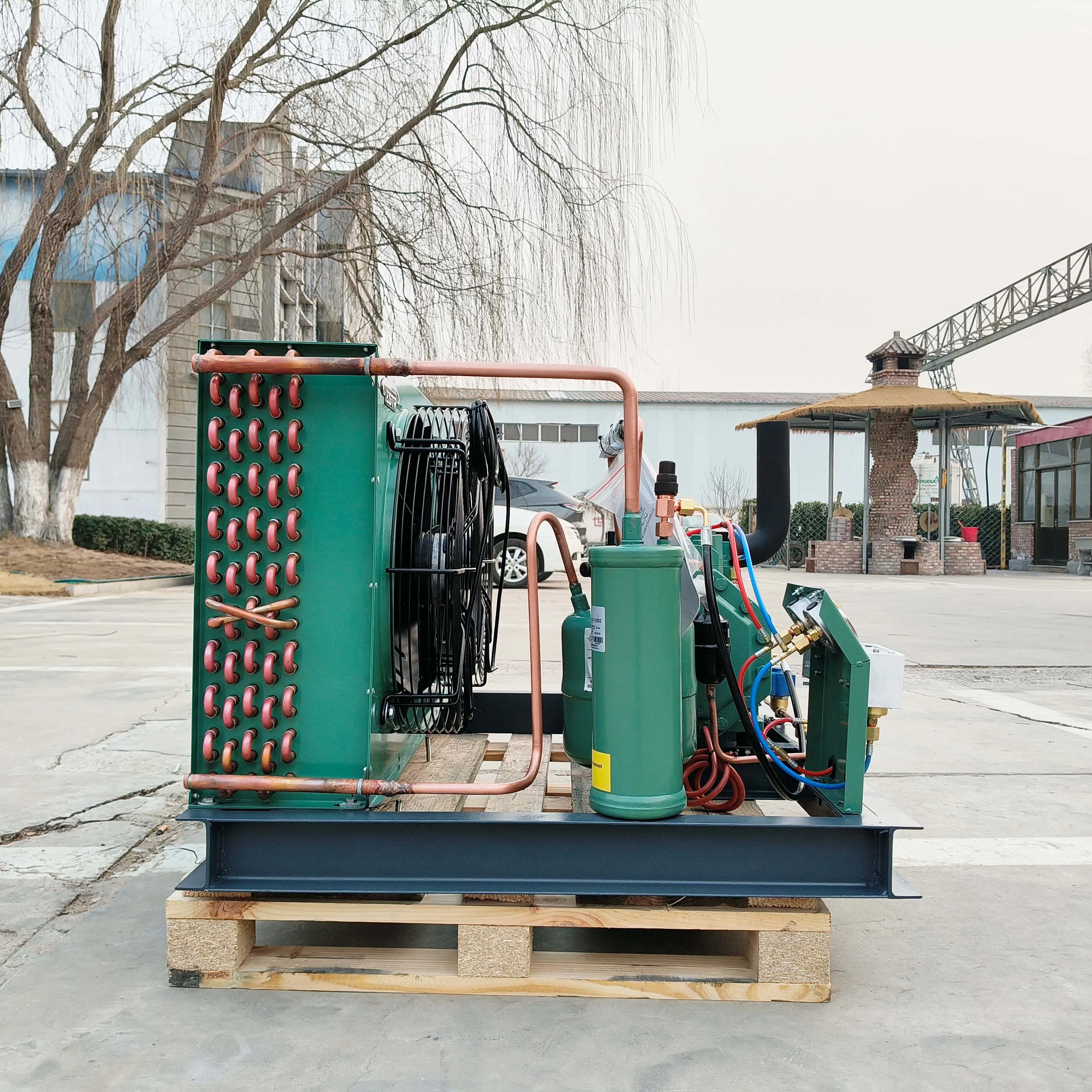 Industrial Refrigeration Unit Freezer Condensing Air Cooling Chiller With EVR Series Solenoid Valve